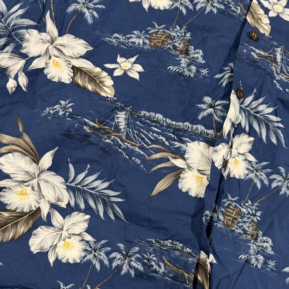 Vintage Hawaiian Winnie Fashions 70s 80s Button Up Shirt 3XL - Picture 6 of 8